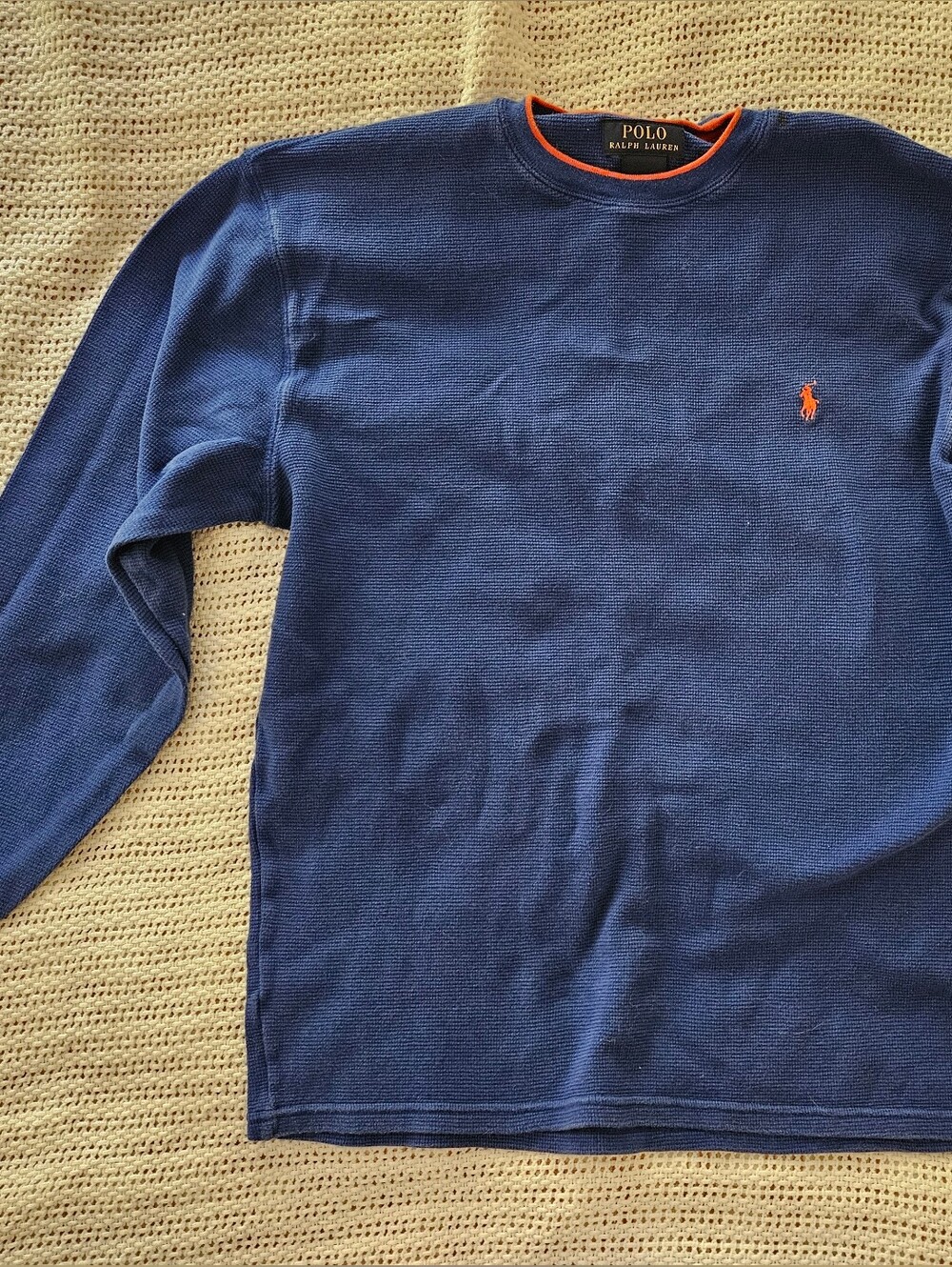 Polo by Ralph Lauren Men's Blue Crewneck Shirt